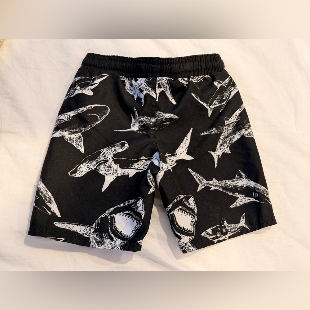 Boys Shark Swim Set - Trunks and Rash Guard - Picture 3 of 9